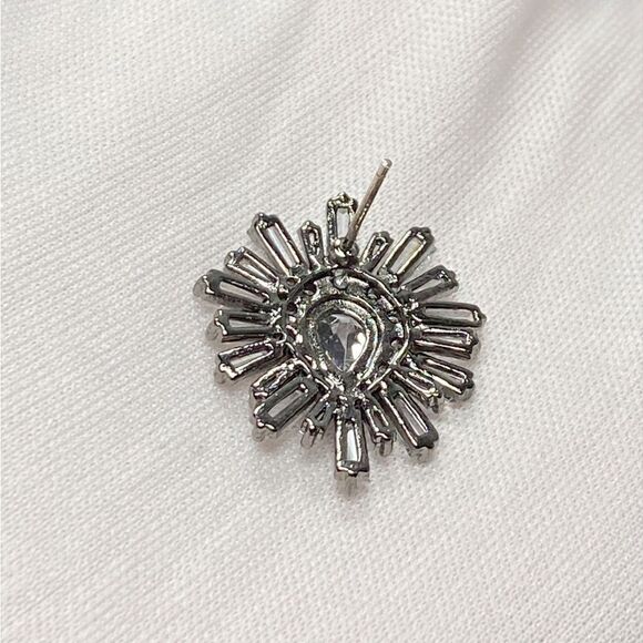 Theia Zirconia and Crystal embellished stud earrings - Picture 6 of 6